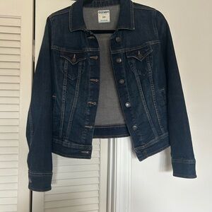 Old Navy Women's Classic Dark Wash Jean Jacket